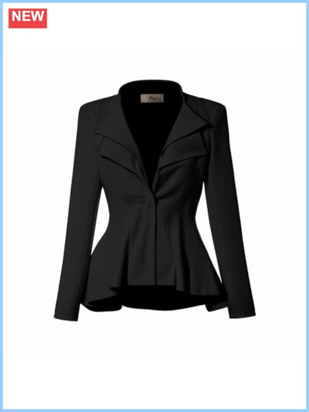 Hybrid & Company Womens Office Blazer Ultra Stretch Notch Lapel Work